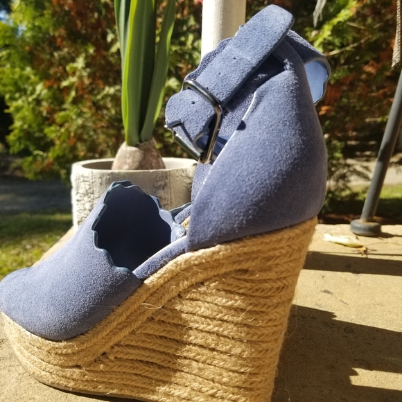 Marc Fisher Suede Ankle Strap Espadrille - Picture 4 of 4